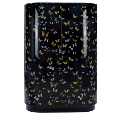 Fornasetti Cabinets<Farfalle Black Curved Cabinet