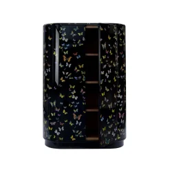 Fornasetti Cabinets<Farfalle Black Curved Cabinet