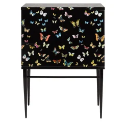 Fornasetti Cabinets<Farfalle Black Raised Small Cabinet