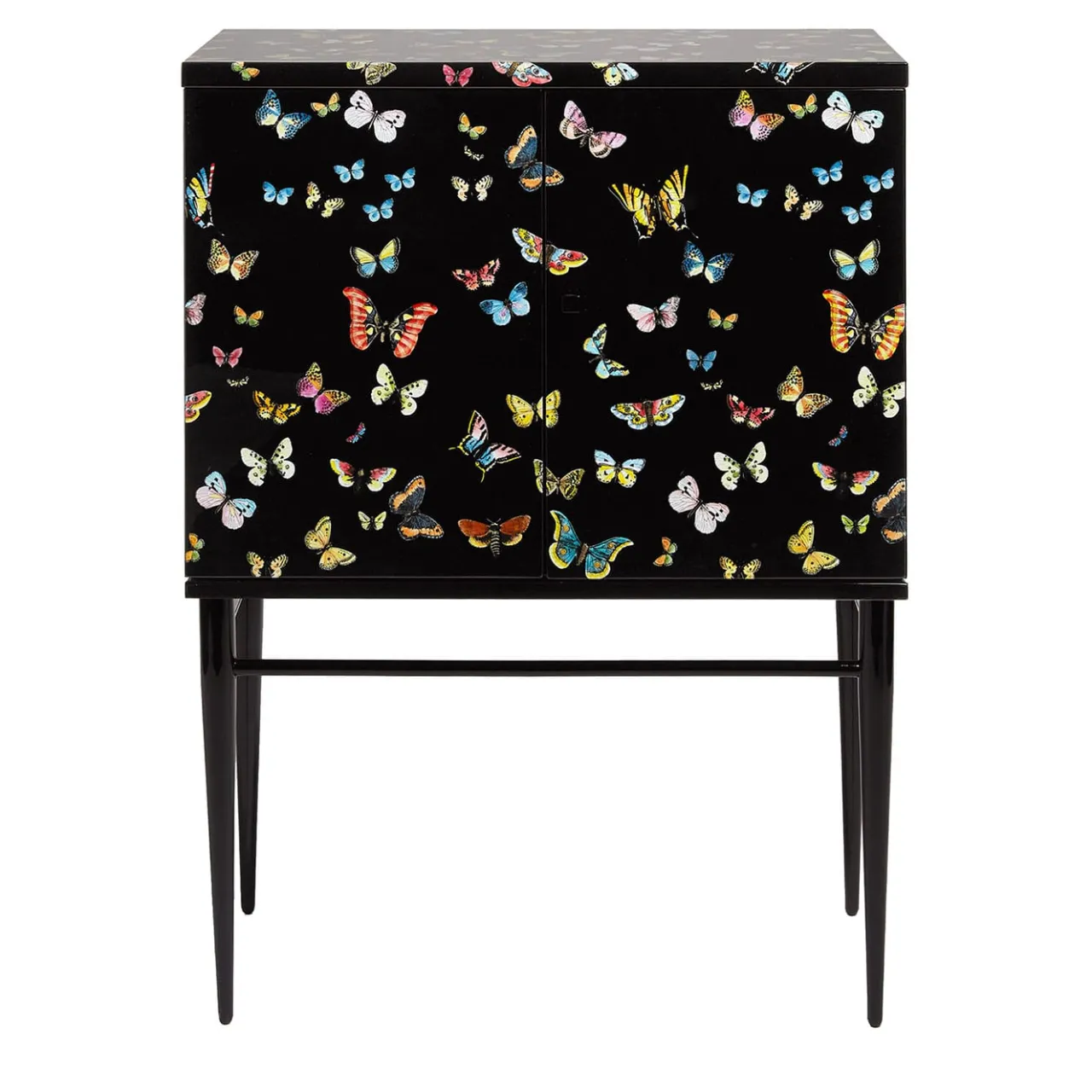 Fornasetti Cabinets<Farfalle Black Raised Small Cabinet