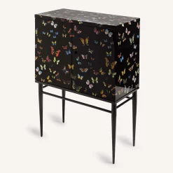 Fornasetti Cabinets<Farfalle Black Raised Small Cabinet