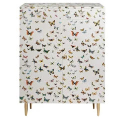 Fornasetti Cabinets<Farfalle White Cabinet
