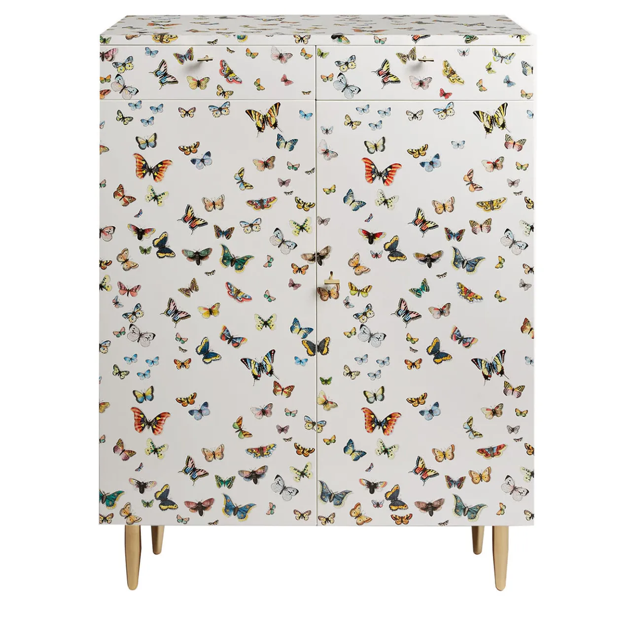 Fornasetti Cabinets<Farfalle White Cabinet