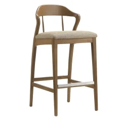 Morello Gianpaolo Bar Stools<Faro Walnut Stool