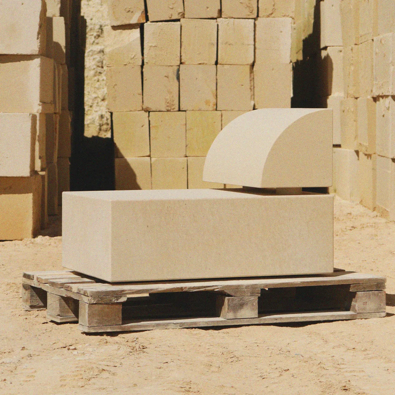 Pimar Limestone Outdoor Chaises & Daybeds<Fattidipietra A stone Indoor/Outdoor chaise by Gumdesign