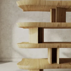 Livio Cioffi Bookcases<Favignana Oak Bookshelf