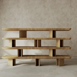 Livio Cioffi Bookcases<Favignana Oak Bookshelf