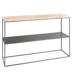 La Sartoria del Marmo by Lombardi Marmi Consoles<Favignana Travertine Console
