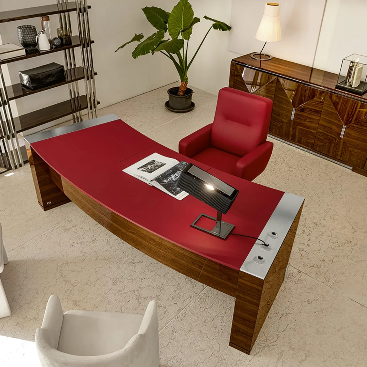 Franco Bianchini Desk & Writing Tables<FB Collection Crystal Desk