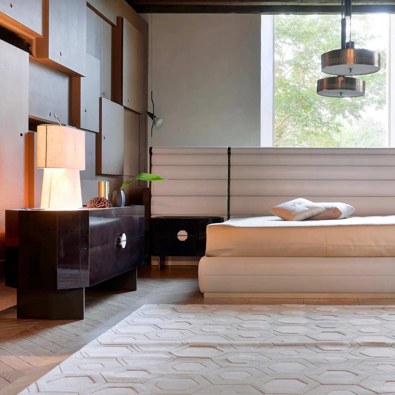 Franco Bianchini Dressers<FB Collection Dark Crystal Chest of 2 Drawers