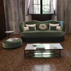 Domingo Salotti Nesting Tables<Febe Set of Green Pouf and Small Table
