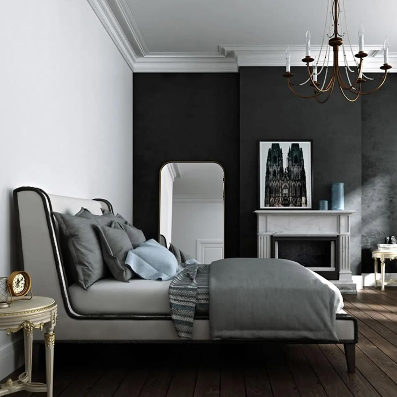 Inedito / Asnaghi Beds<Fedora Bed by Alberto Colzani
