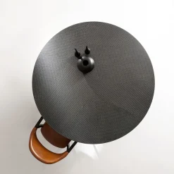 Laura Meroni Dining Tables<Feel Black Dyed Wood Round Dining Table