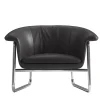 CPRN Homood Armchairs<Fernanda Black leather armchair