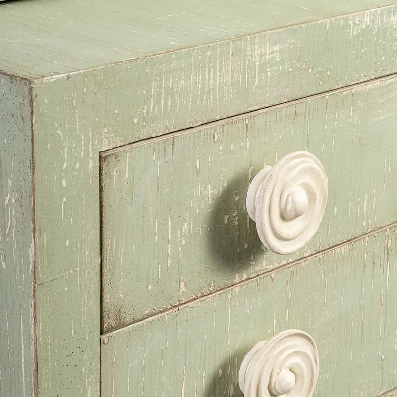 Porte Italia Dressers<Ferrovia Cupboard Green Dresser With Magnolia
