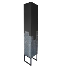 Arkof Cabinets<Fiammifero Totem Black Cabinet by Giulia Contaldo