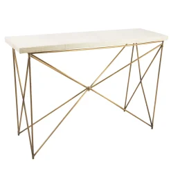 Selezioni Domus Consoles<Filo Console With Leather Top