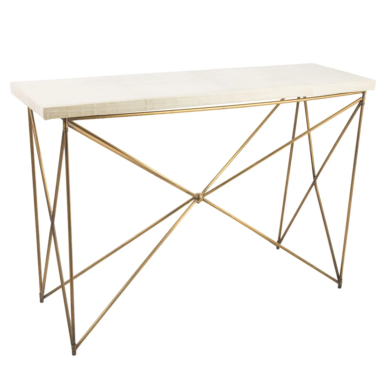 Selezioni Domus Consoles<Filo Console With Leather Top