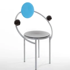 Memphis Chairs<First Wood and Metal Chair by Michele De Lucchi - Milano