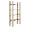 Gianfranco Ferré Home Bookcases<Fitzroy Travertino Marble And Glass Shelves Bookcase