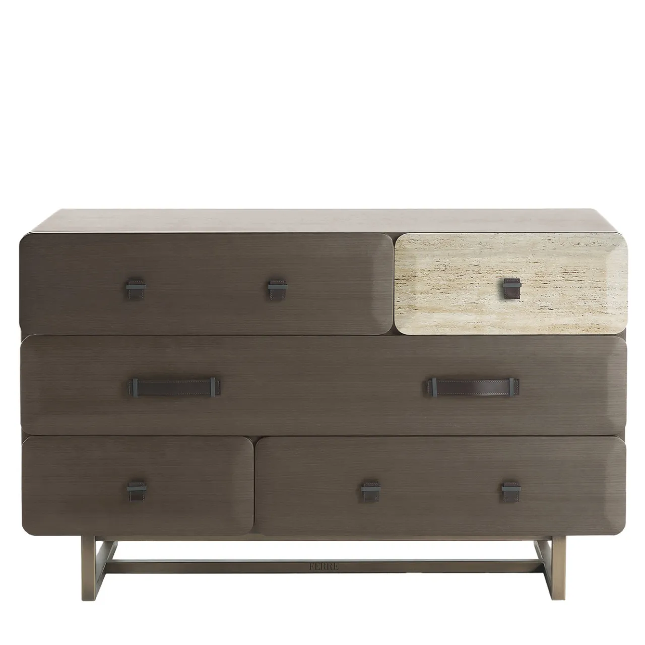 Gianfranco Ferré Home Dressers<Five Points Smokey Grey And Marble Drawer Unit