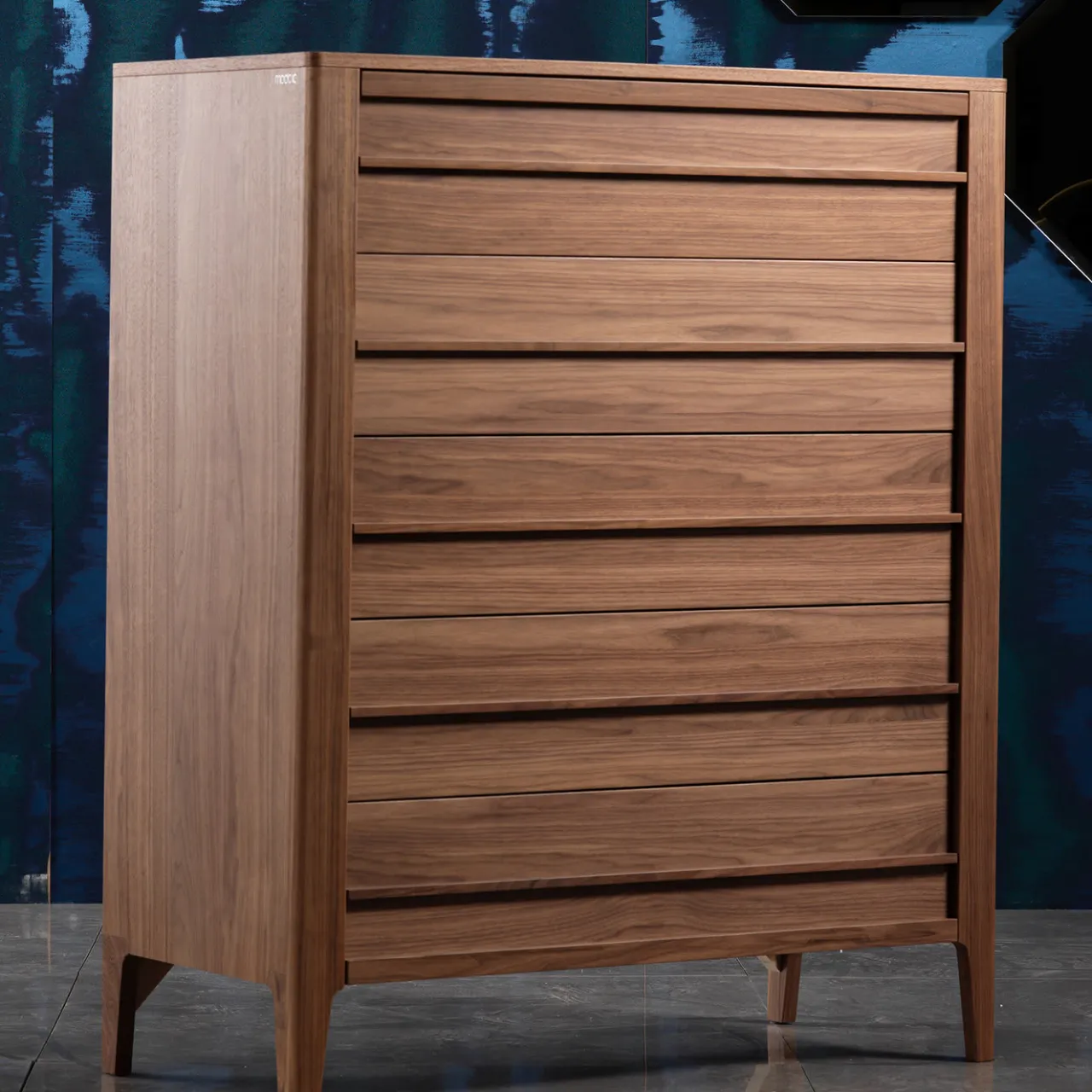 Modesign Dressers<Five-Drawer Walnut Wood Dresser Modo10 Collection