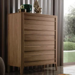 Modesign Dressers<Five-Drawer Walnut Wood Dresser Modo10 Collection