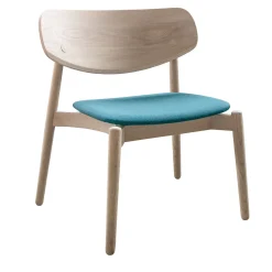 Bedont Lounge Chairs<Fizz Lounge Chair in Sand Oak with Upholstered Seat by Lorenz+Kaz