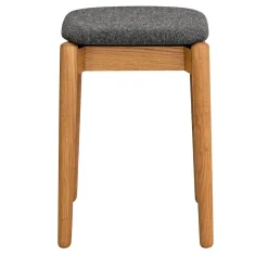 Bedont Stools<Fizz Low Stool in Oak with Upholstered Seat by Lorenz+Kaz