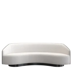 Morello Gianpaolo Sofas<Flare 02 Curved White Lounge Sofa