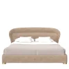Morello Gianpaolo Beds<Flare 02 Upholstered Beige Velvet Bed