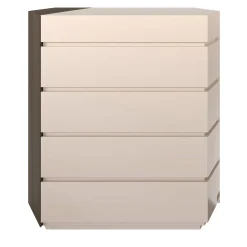 Morello Gianpaolo Dressers<Flare 04 White Chest of Drawer