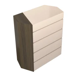 Morello Gianpaolo Dressers<Flare 04 White Chest of Drawer