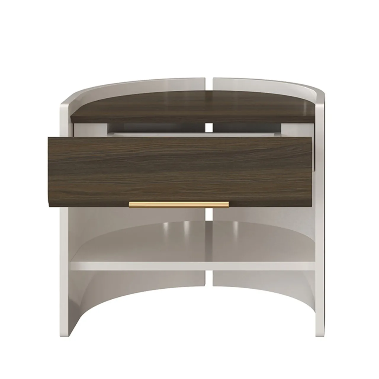 Morello Gianpaolo Nightstands<Flare 01 White Nightstand with Drawer