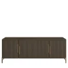 Morello Gianpaolo Sideboards Buffets<Flare 4-Door Brown Veneered Oak Sideboard