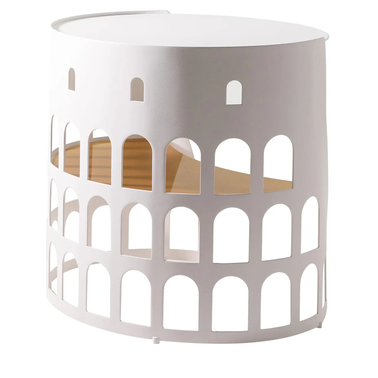 Gio Aio Consoles<Flavio White and Golden Coffee Table