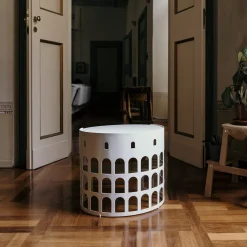 Gio Aio Consoles<Flavio White and Golden Coffee Table