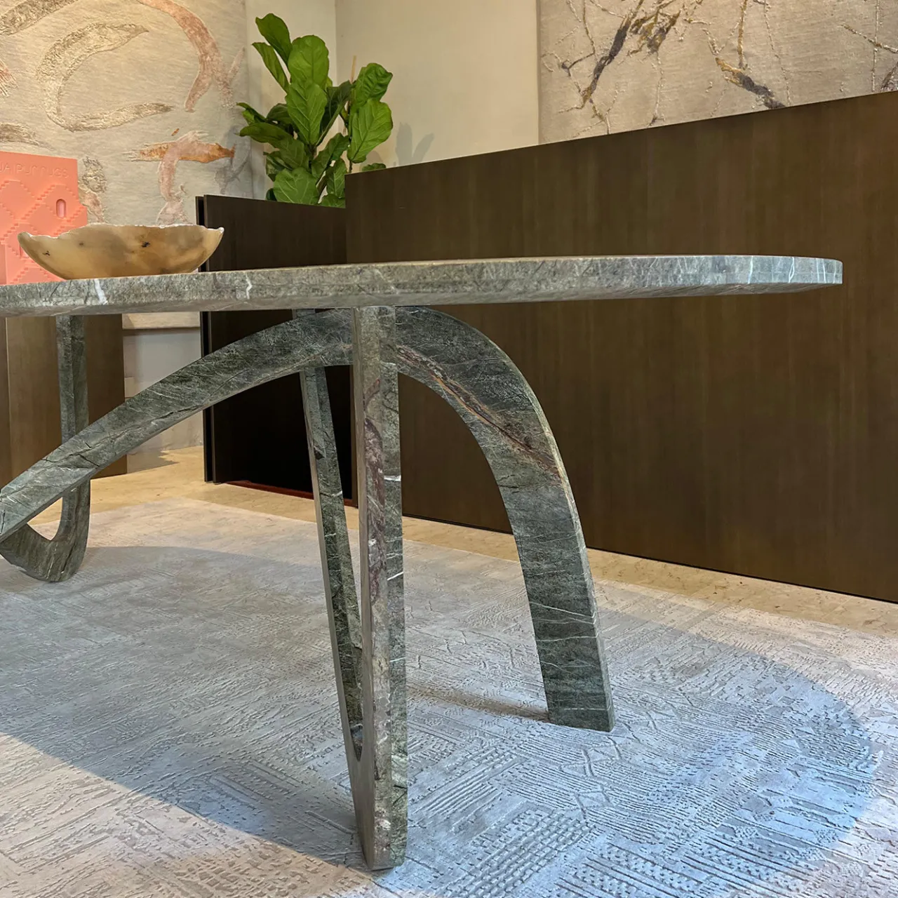 dAM Atelier Dining Tables<Fleur Green Marble Dining Table