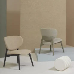 Billiani 1911 Chairs<Fleuron 203 Anthracite & Beige Lounge Chair by Constance Guisset