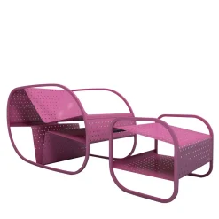 Giacopini Outdoor Chaises & Daybeds<Flip Seat and sidetable Fuxia by Salomè Hazan