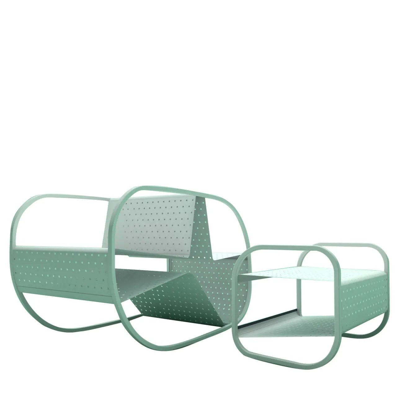 Giacopini Outdoor Chaises & Daybeds<Flip White Seat and Sidetable by Salomé Hazan