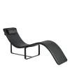 Baleri Italia Chaises<Flipt Black Leather Convertible Armchair and Chaise-longue