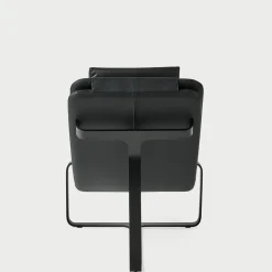 Baleri Italia Chaises<Flipt Black Leather Convertible Armchair and Chaise-longue