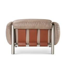 Ghidini 1961 Armchairs<Flo Beige Leather Armchair by Lorenza Bozzoli