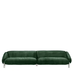 Ghidini 1961 Sofas<Flo Green Velvet 4-Seater Sofa by Lorenza Bozzoli