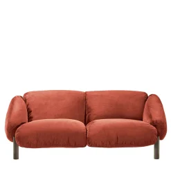 Ghidini 1961 Sofas<Flo Orange Velvet 2-Seater Sofa by Lorenza Bozzoli