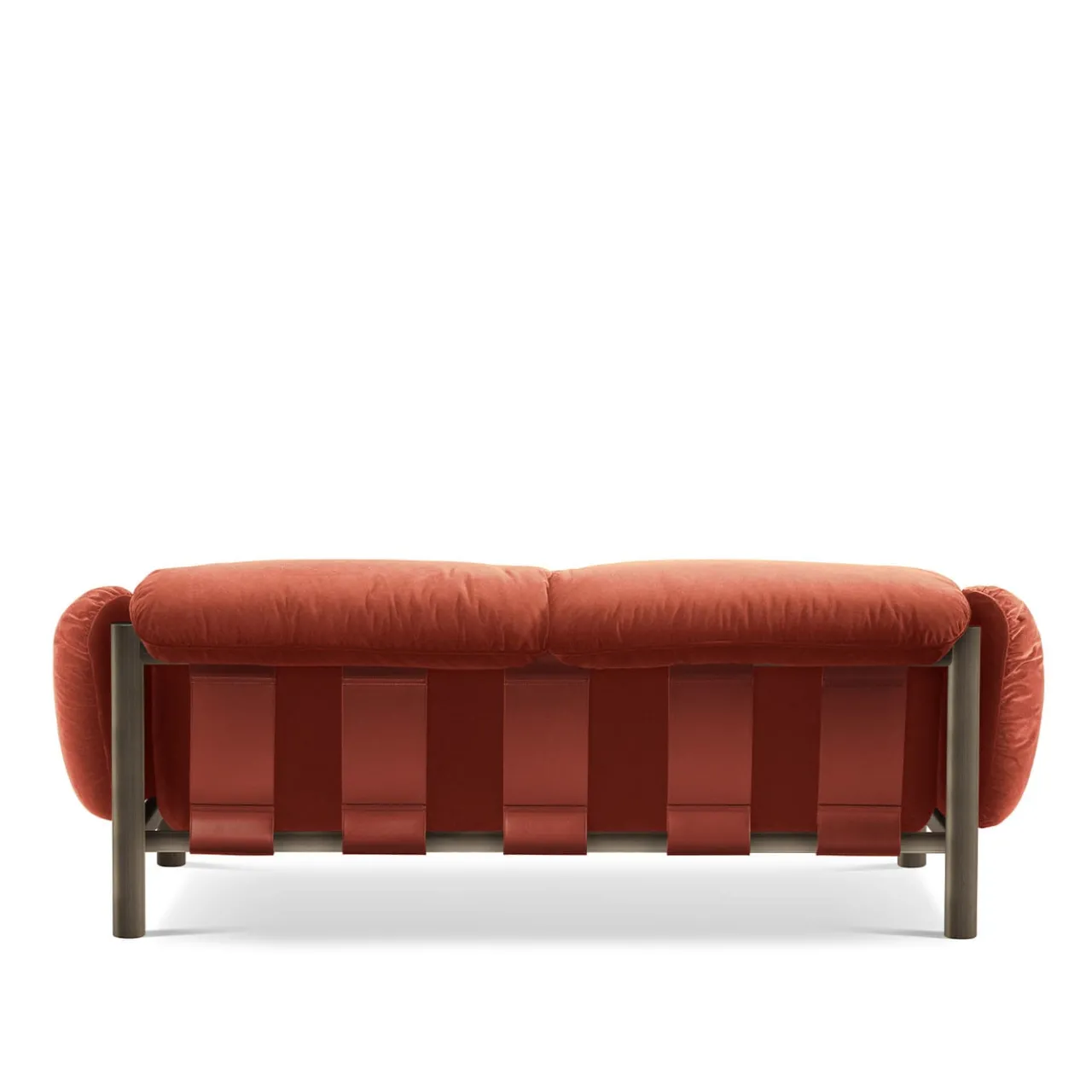 Ghidini 1961 Sofas<Flo Orange Velvet 2-Seater Sofa by Lorenza Bozzoli