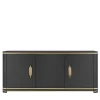 Isabella Costantini Sideboards Buffets<Florence Black Wood 3-Door Sideboard