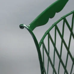 Officina Ciani Outdoor Armchairs<Florio Green Iron Outdoor Armchair
