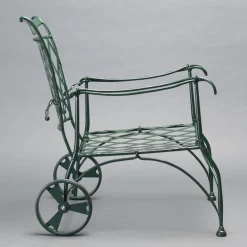 Officina Ciani Outdoor Armchairs<Florio Green Iron Outdoor Armchair